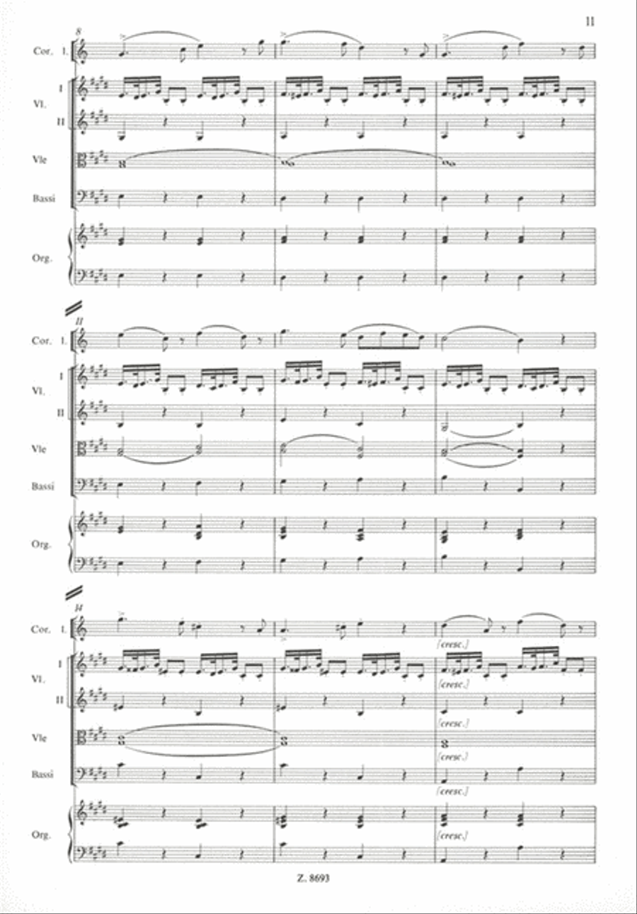 Ne Procias Me Oratorium Score Orchestra scores gallery preview page 3