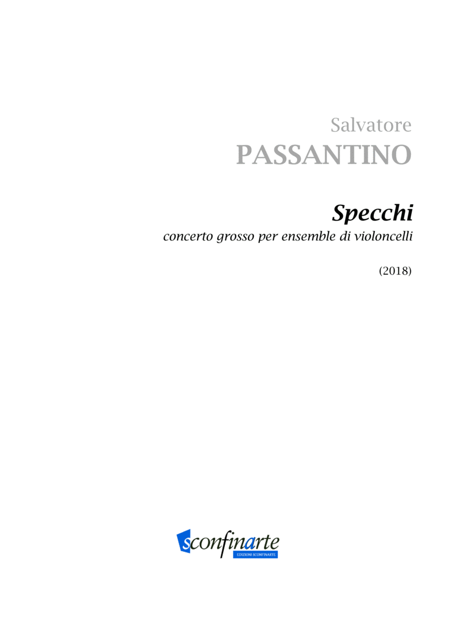 Salvatore Passantino: SPECCHI (ES-21-049) - Score Only