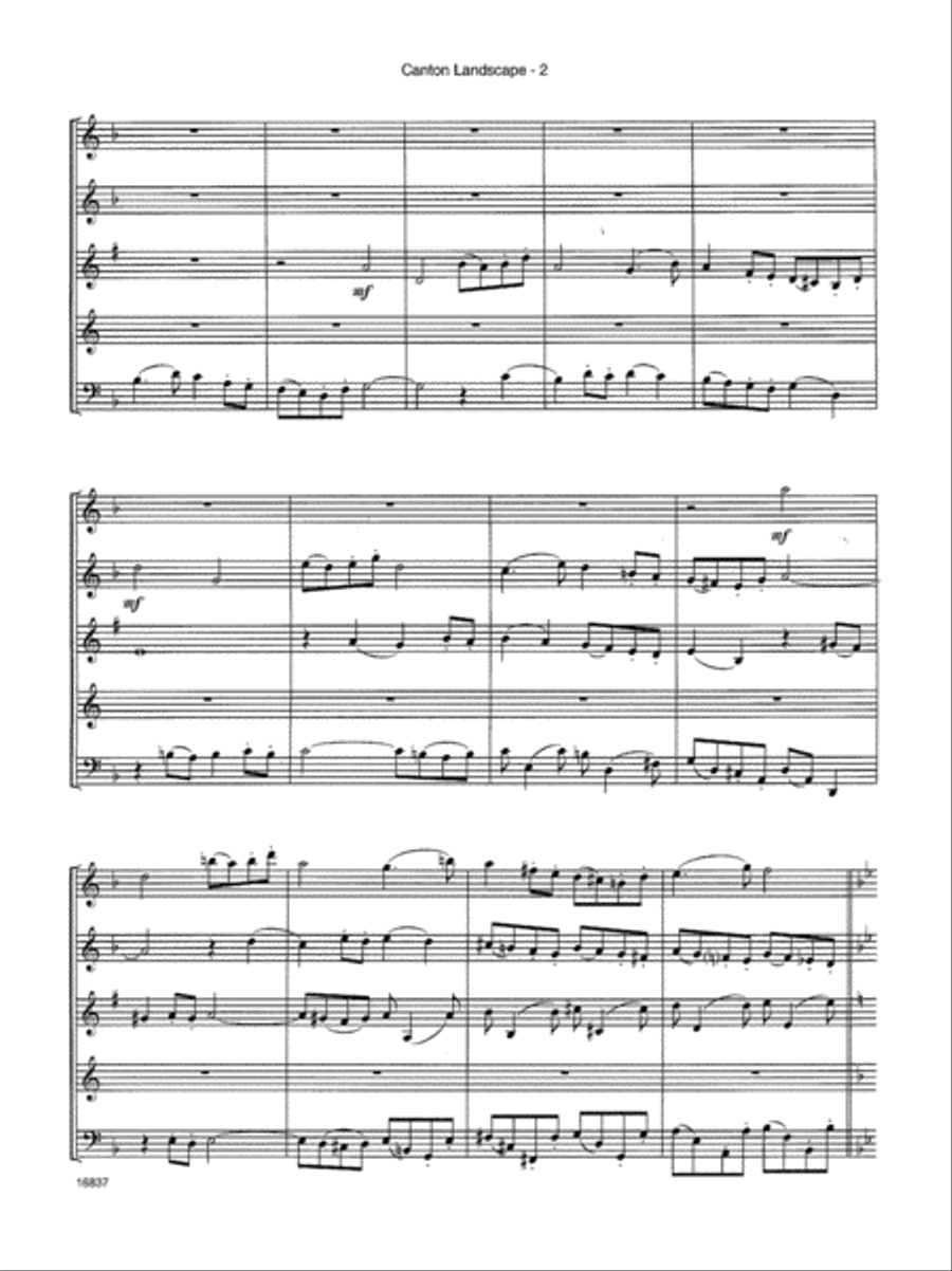 Canton Landscape Woodwind Quintet scores gallery preview page 3