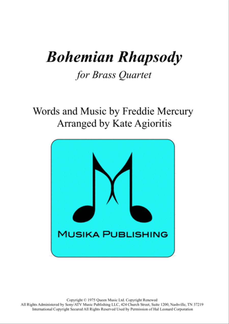 Bohemian Rhapsody Brass Quartet scores gallery preview page 1