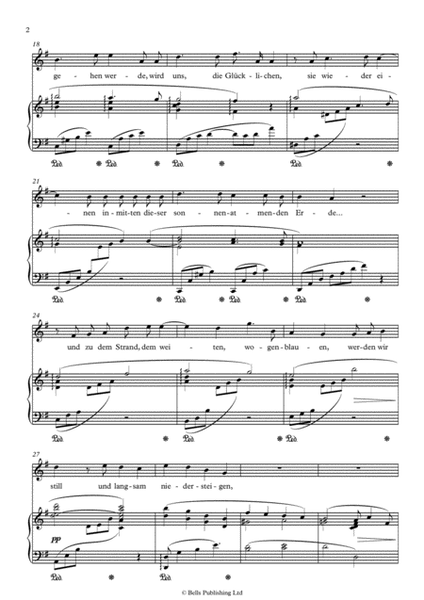 Morgen!, Op. 27 No. 4 (Original key. G Major)