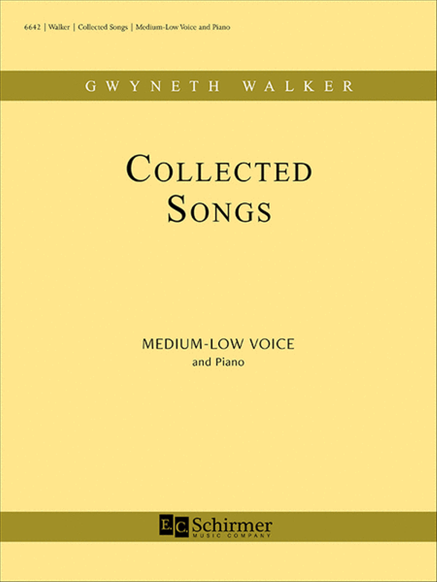 Collected Songs Medium Voice scores gallery preview page 1