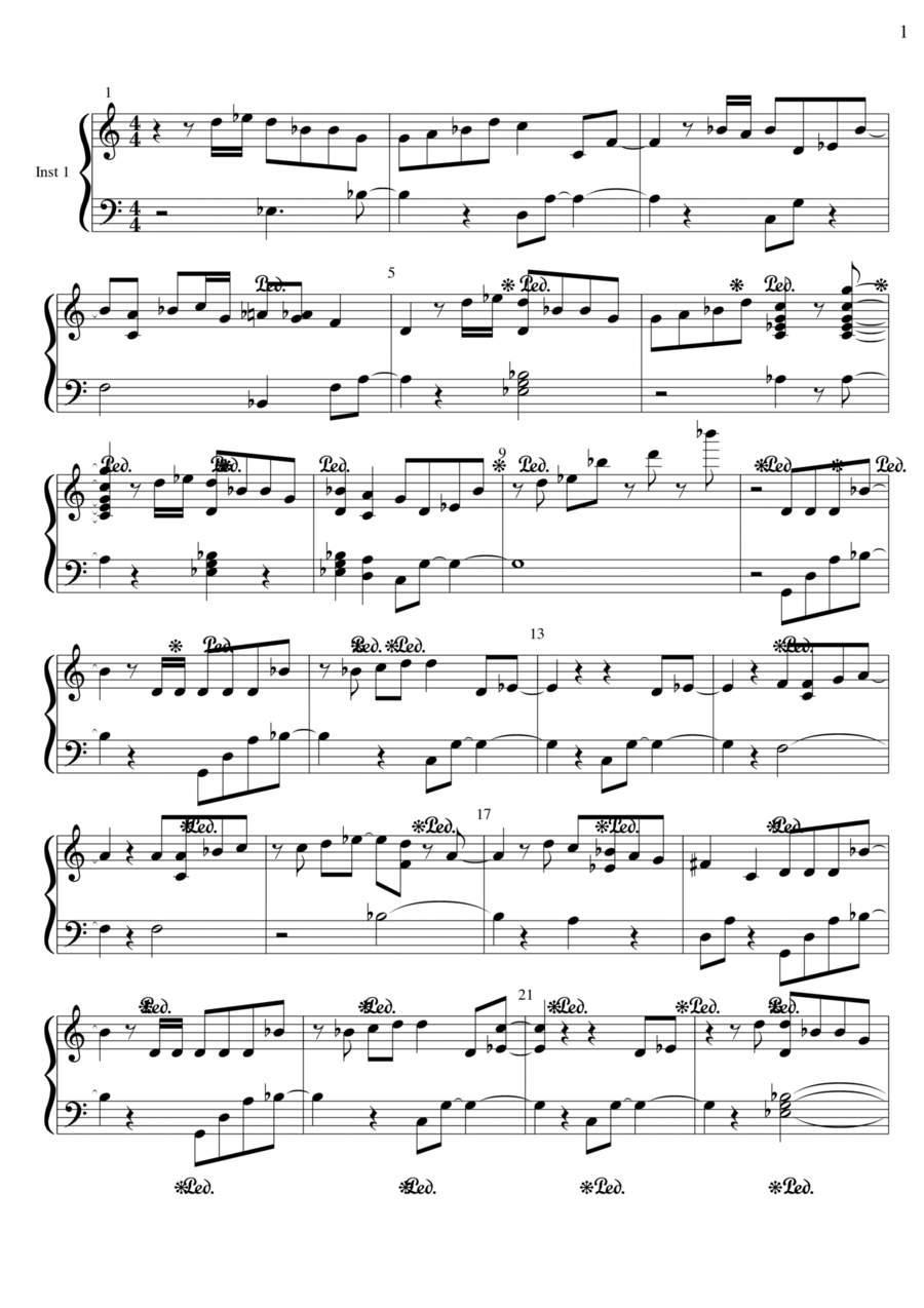 Dĩ Vãng Nhạt Nhoà Easy Piano scores gallery preview page 1