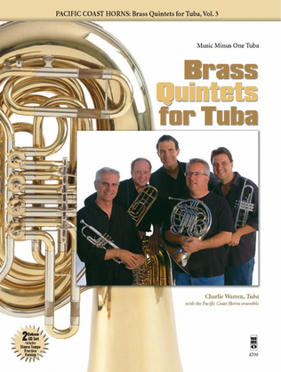 Book cover for Pacific Coast Horns - Brass Quintets for Tuba, Vol. 3