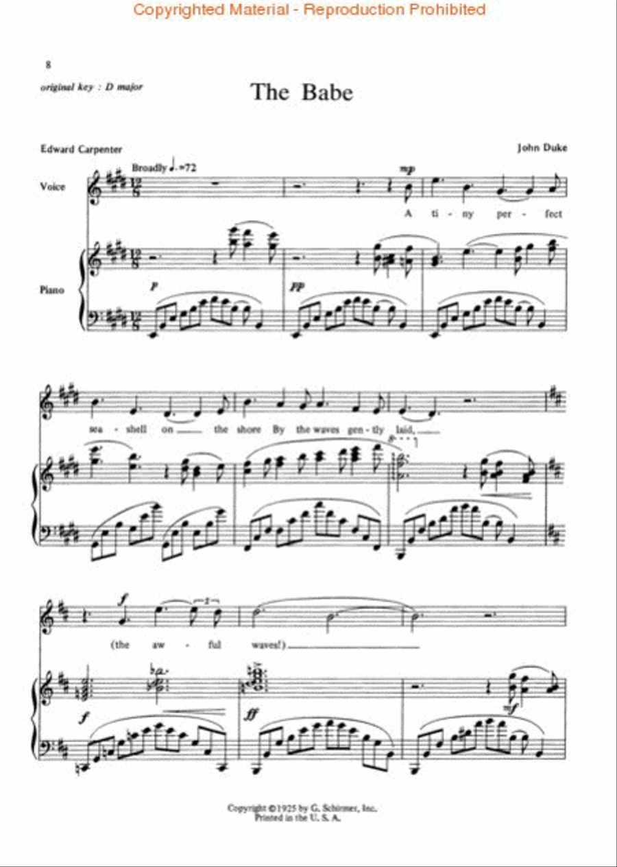 The Songs of John Duke Voice scores gallery preview page 3