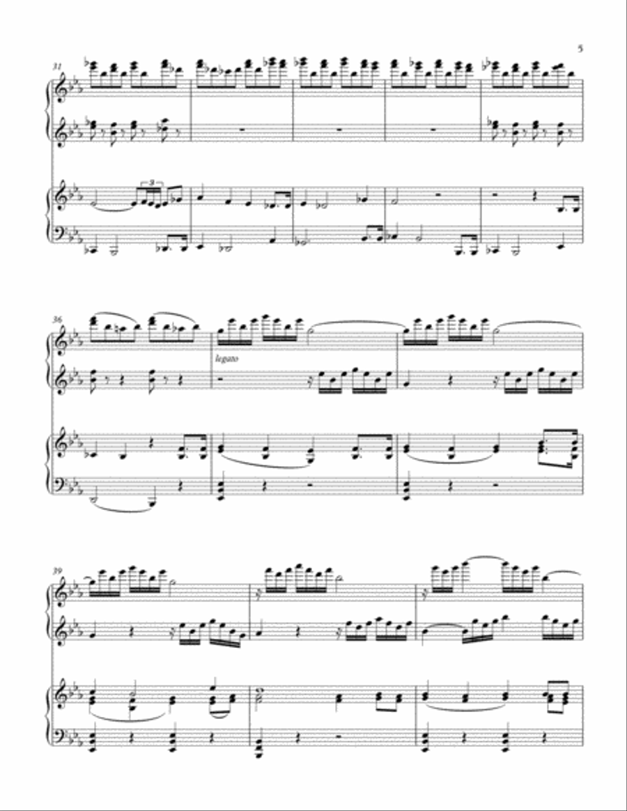 Happy Birthday in the Style of Beethoven Piano scores gallery preview page 5