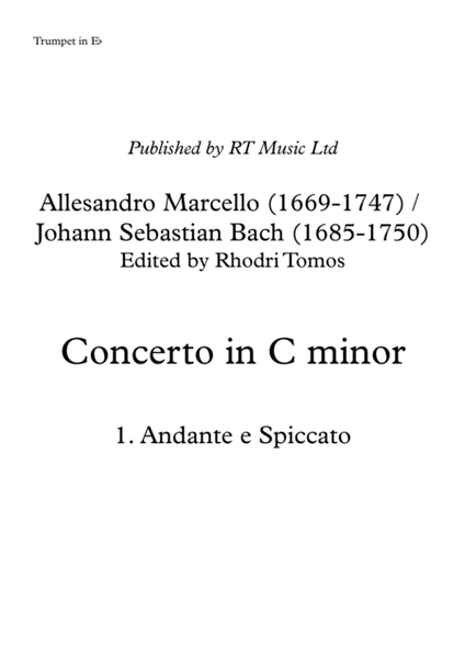 Marcello / Bach BWV974 Concerto no.3 in C minor