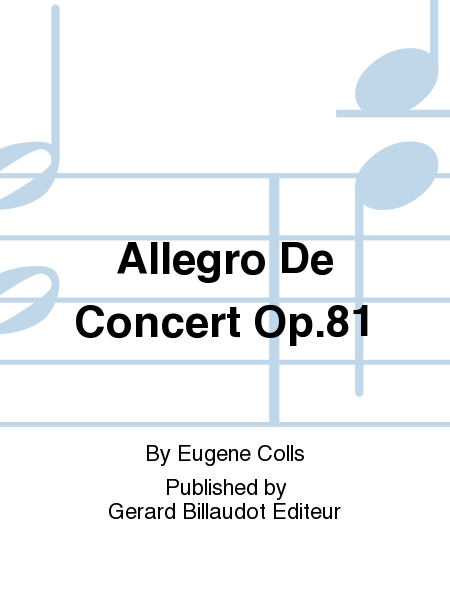 Allegro De Concert Op.81