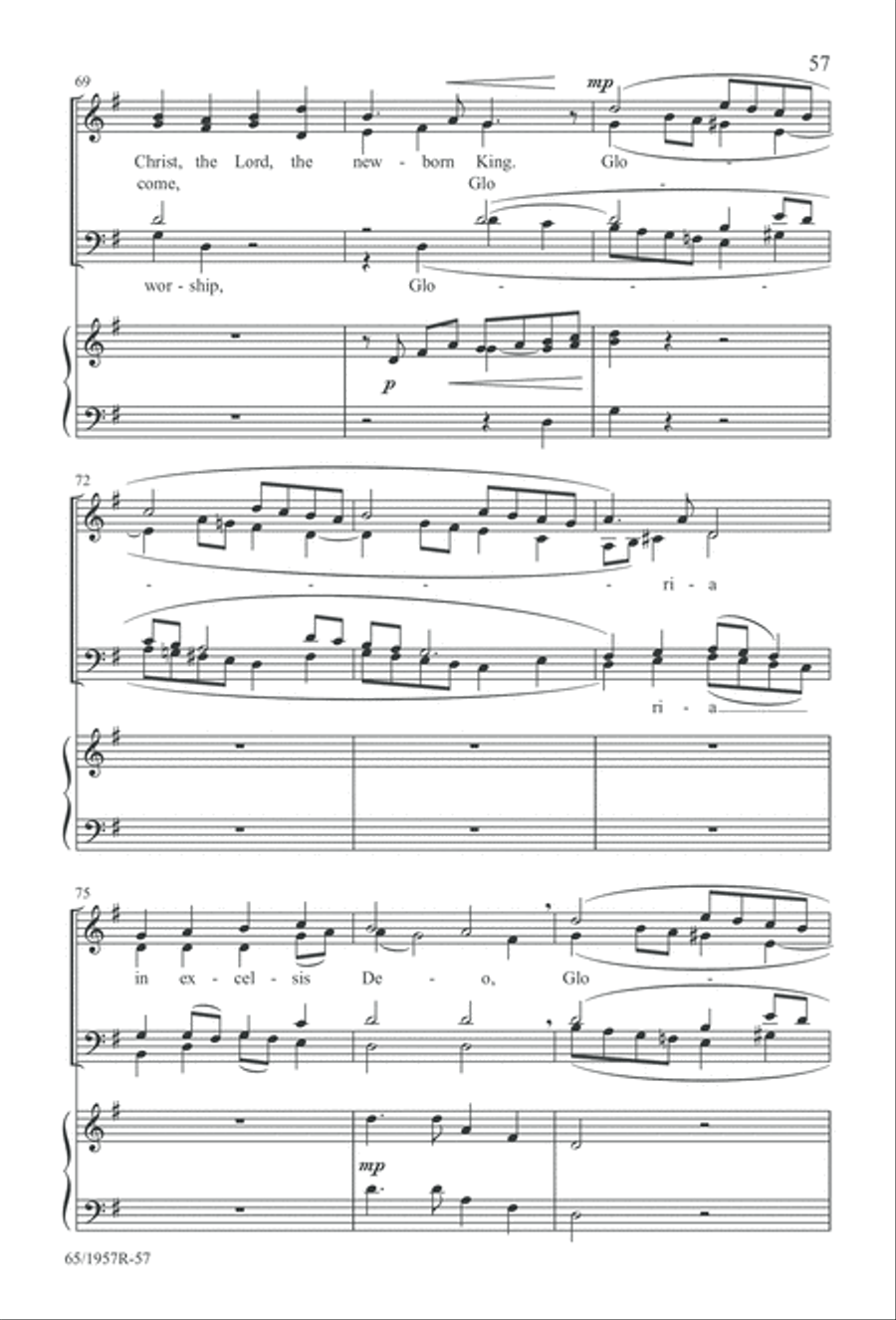 Festival of Lessons and Carols 4-Part scores gallery preview page 58