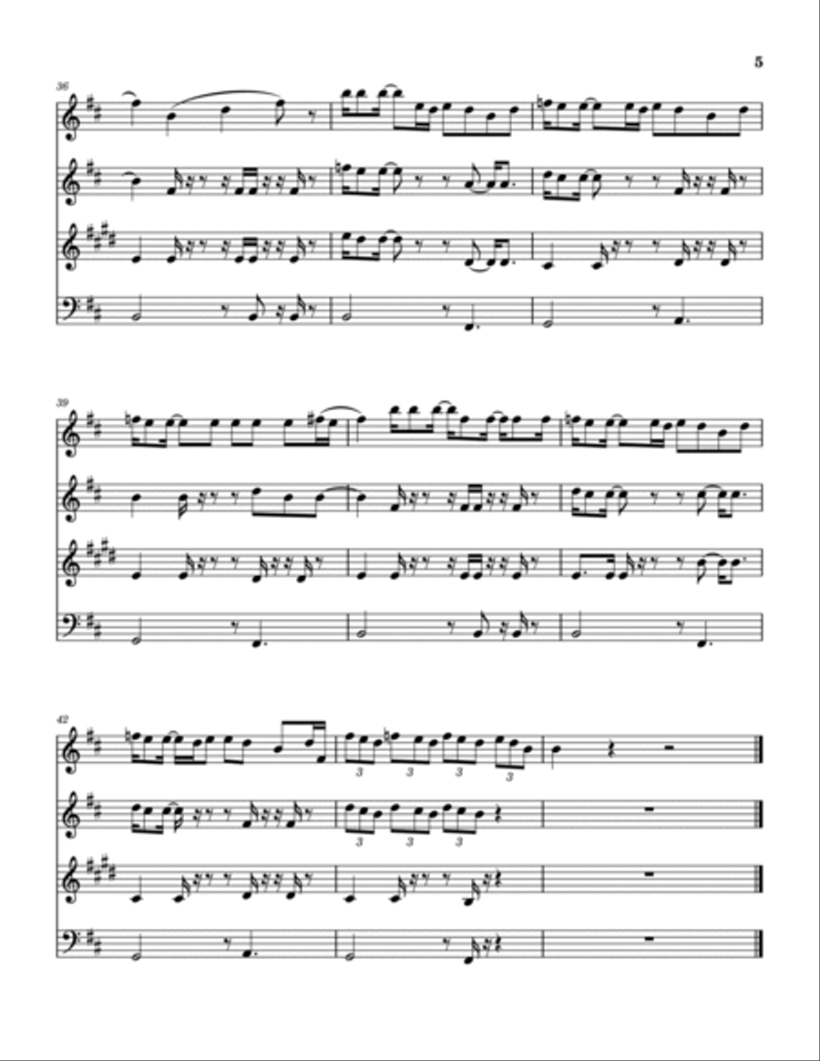 Deeper Waters Deeper Waters Woodwind Quartet scores gallery preview page 6