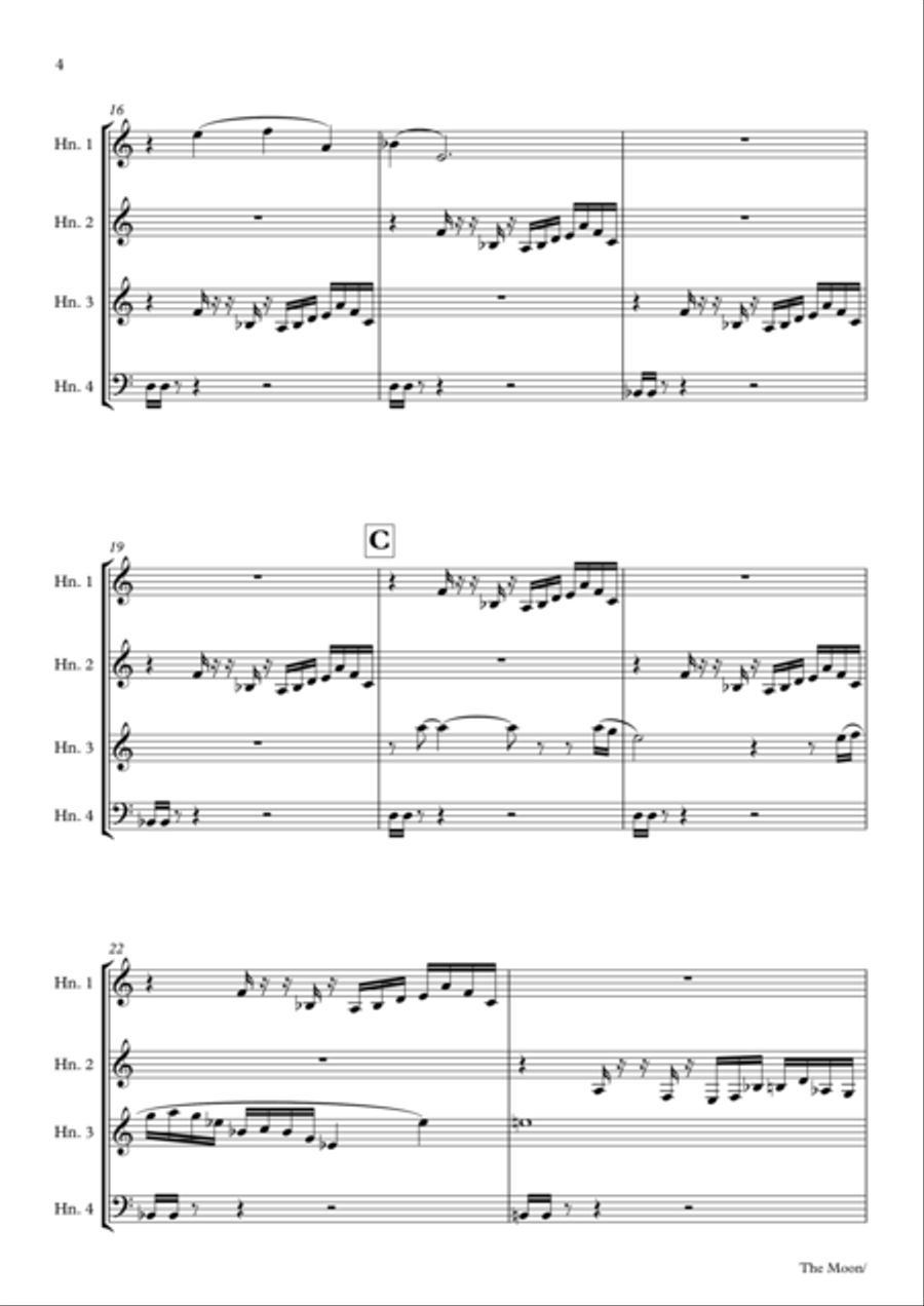 "The Moon" for horn quartet image number null