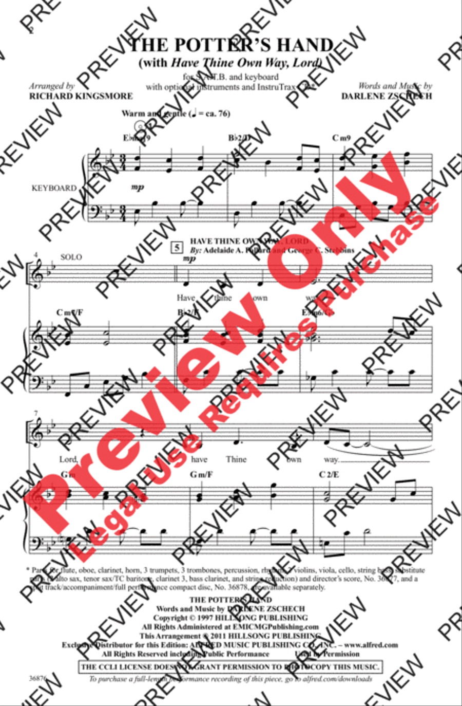 The Potter's Hand 4-Part scores gallery preview page 2