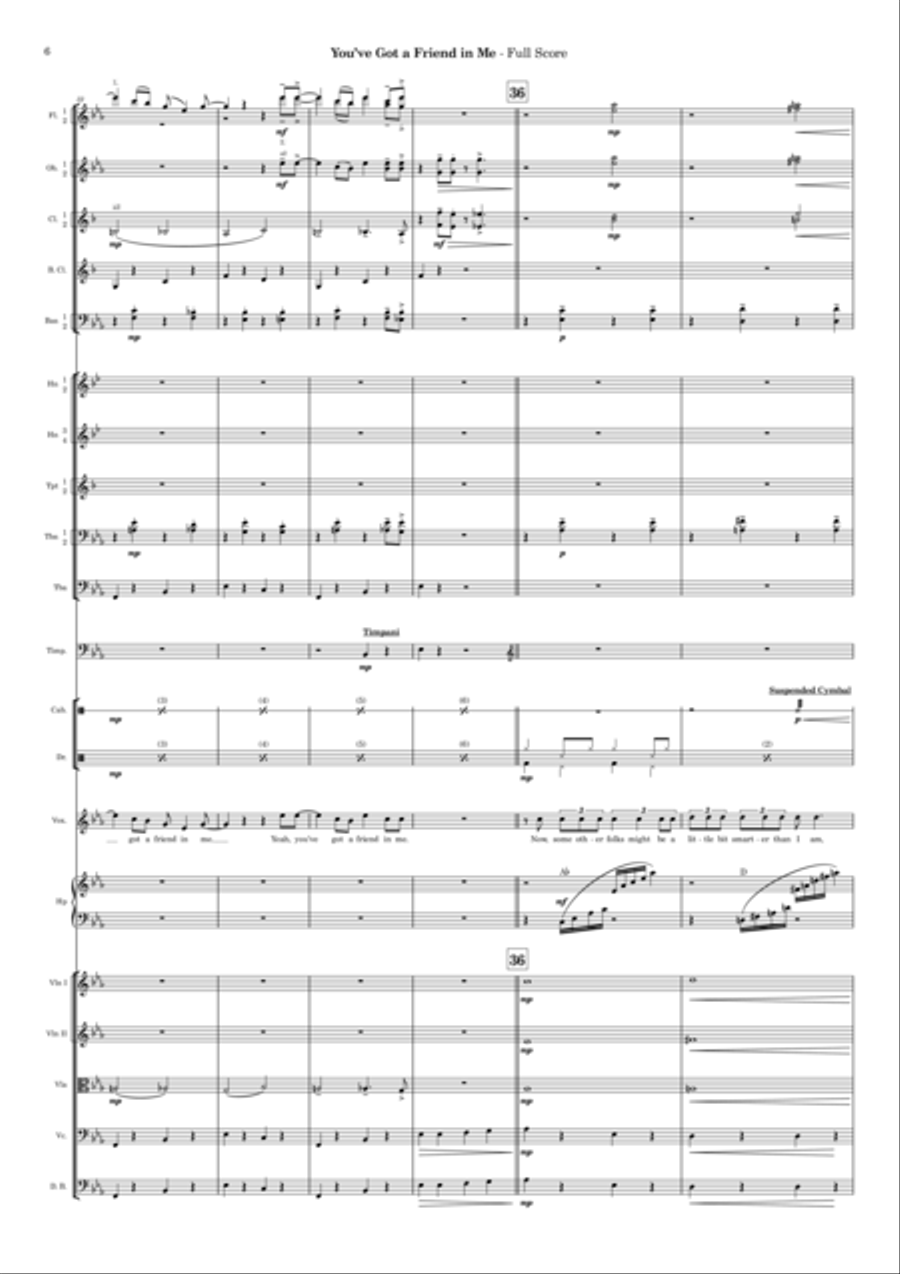 You've Got A Friend In Me Full Orchestra scores gallery preview page 6