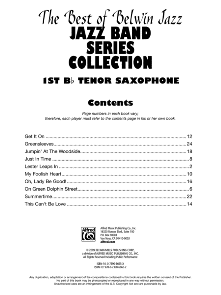 Jazz Band Collection for Jazz Ensemble Jazz Ensemble scores gallery preview page 2
