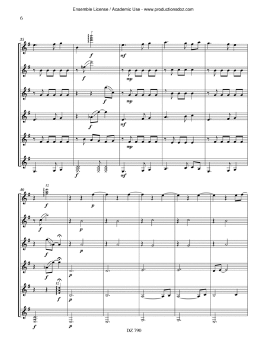 Railaway Guitar Ensemble scores gallery preview page 6