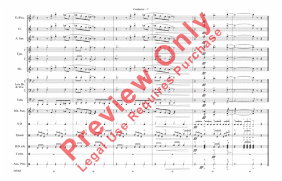 Can't Get Enough (Of Your Love) Marching Band scores gallery preview page 8