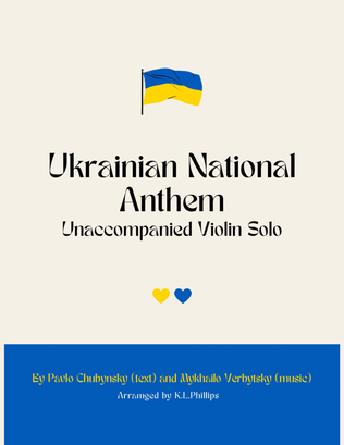 Ukrainian National Anthem - Unaccompanied Violin Solo