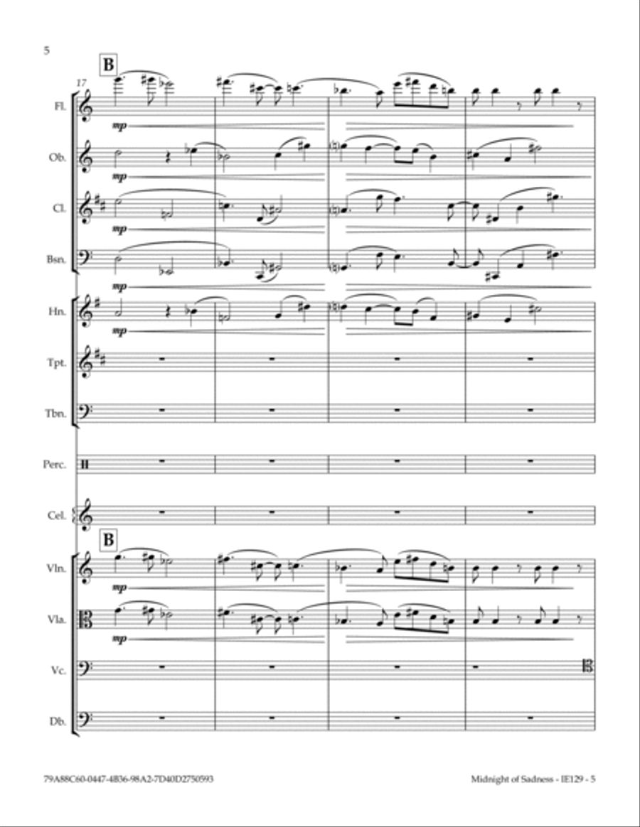 Midnight Of Sadness Midnight Of Sadness Full Orchestra scores gallery preview page 6