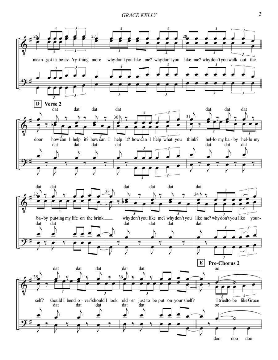 Grace Kelly Grace Kelly TTBB scores gallery preview page 4