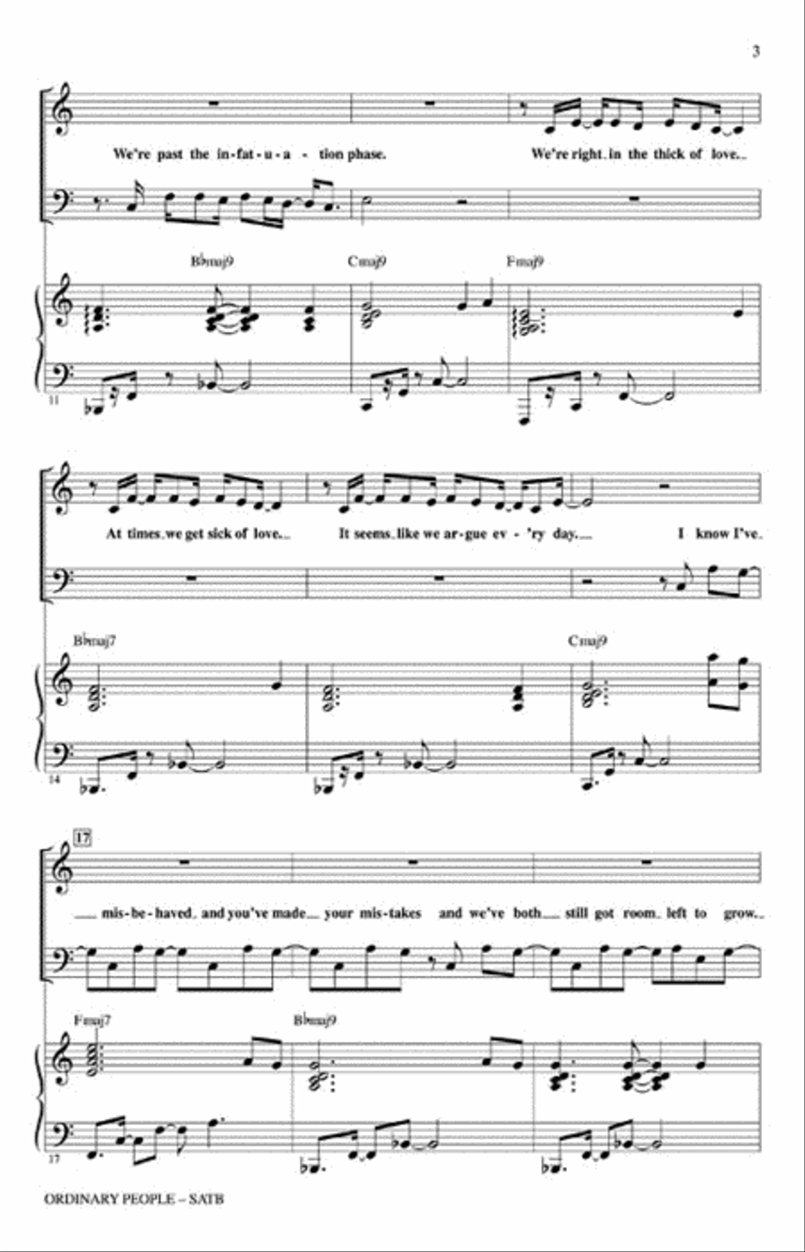 Ordinary People 4-Part scores gallery preview page 3