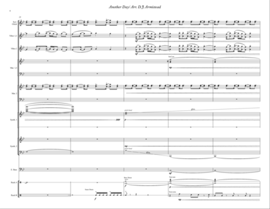 Another Day Percussion Ensemble scores gallery preview page 4