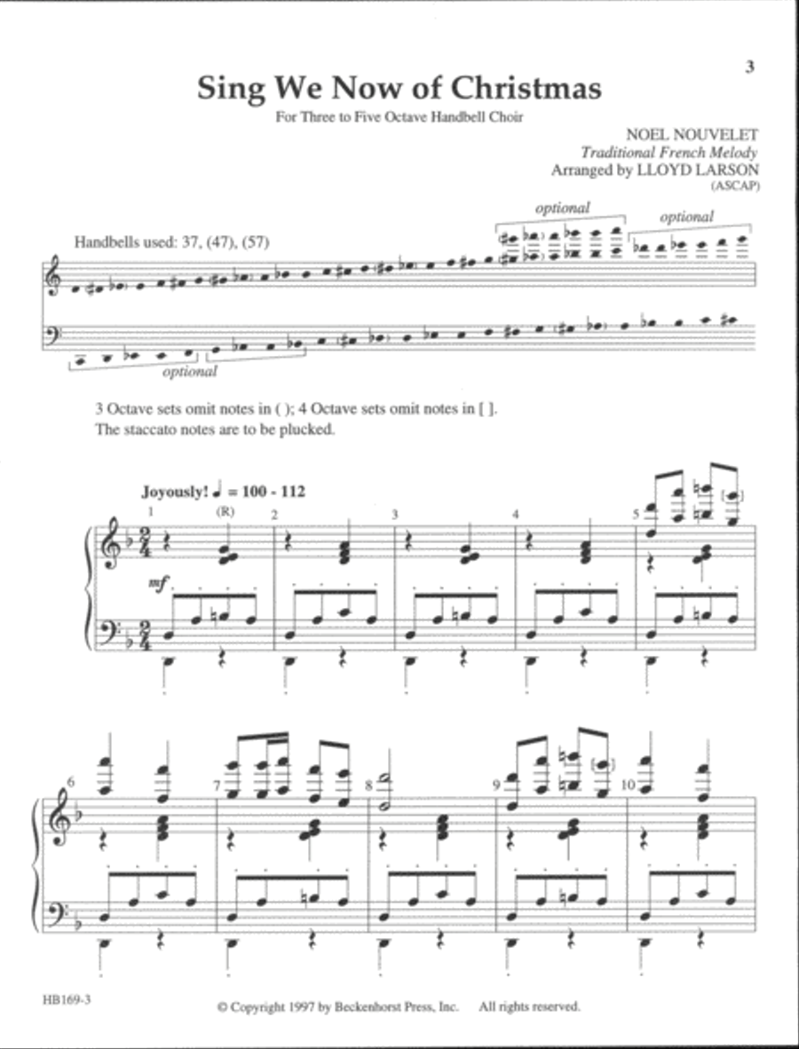 Sing We Now of Christmas - Larson 5-Octaves scores gallery preview page 2