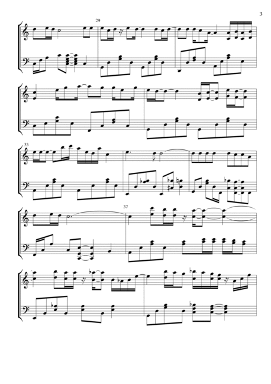 Angie Piano Solo scores gallery preview page 3