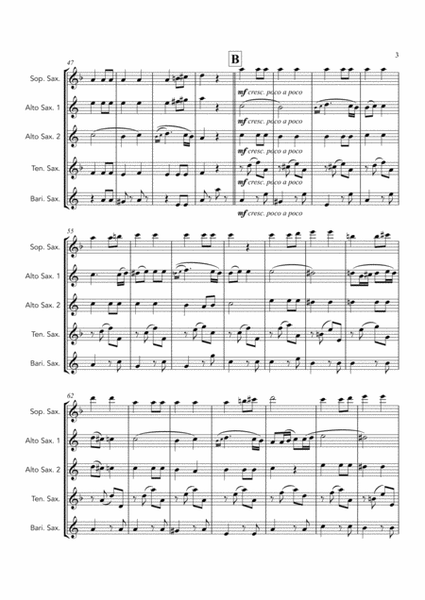 Beethoven 7th Symphony, 2nd Mvt. - for SAATB saxophone quintet image number null