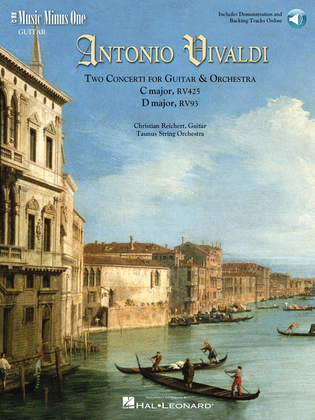 Book cover for Vivaldi – Two Concerti for Guitar (Lute) & Orchestra: C Major, RV425 and D Major, RV93
