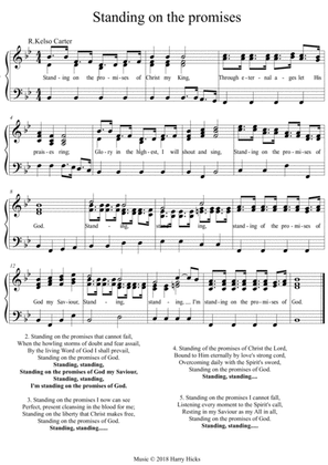 Standing of the promises. A new tune to a wonderful old hymn.