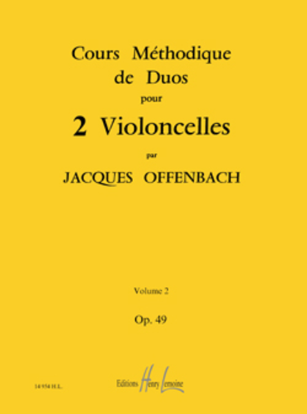Cours methodique de duos pour deux violoncelles Op. 49 - Volume 2