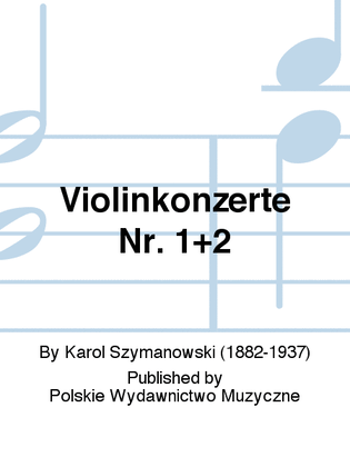 Book cover for Violinkonzerte Nr. 1+2