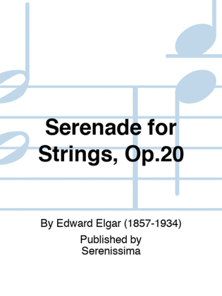 Book cover for Serenade for Strings, Op.20