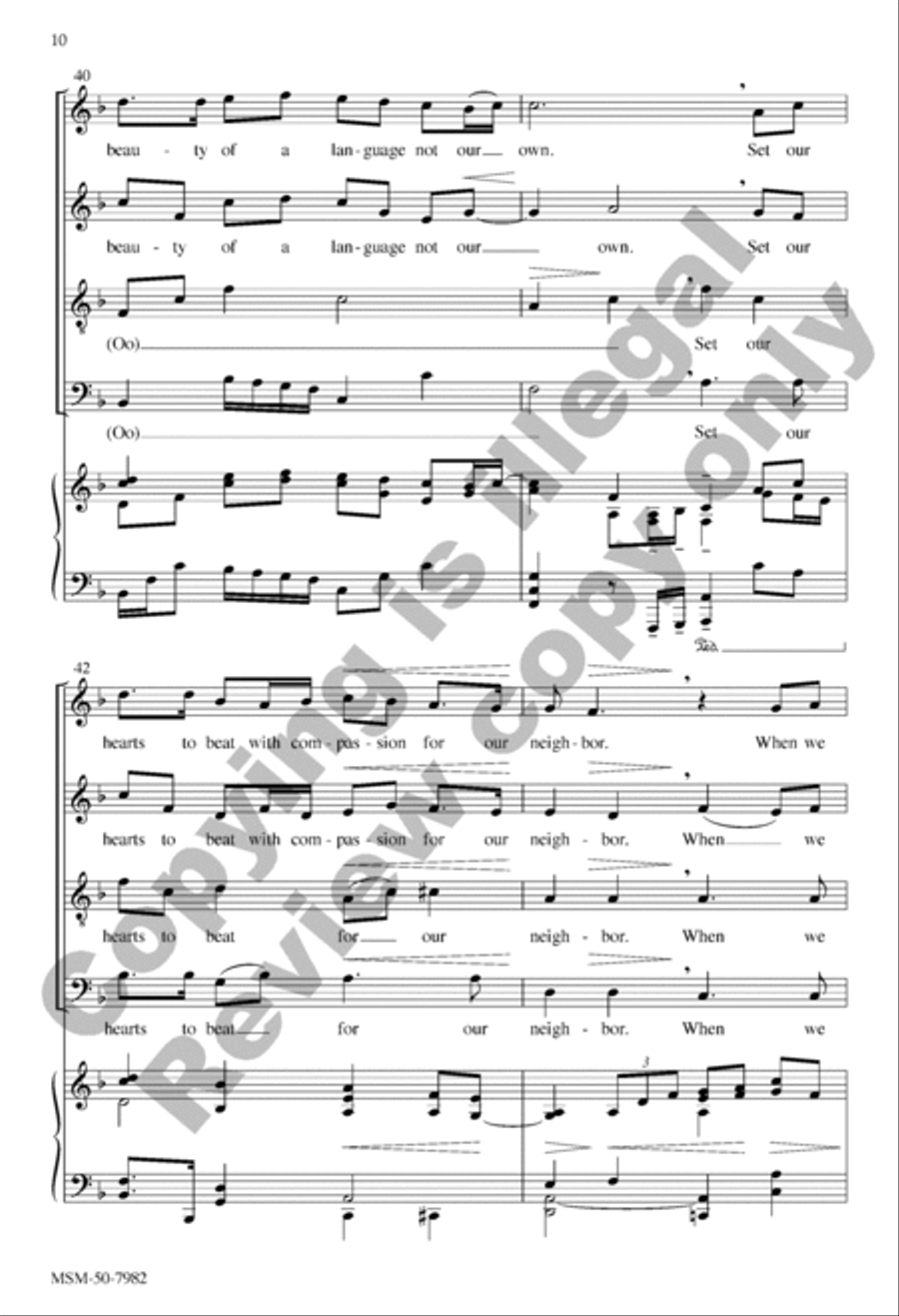 Speak, Lord 4-Part scores gallery preview page 10