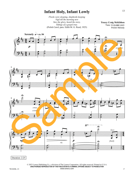 Christmas Shepherd Serenades Piano Solo - Sheet Music