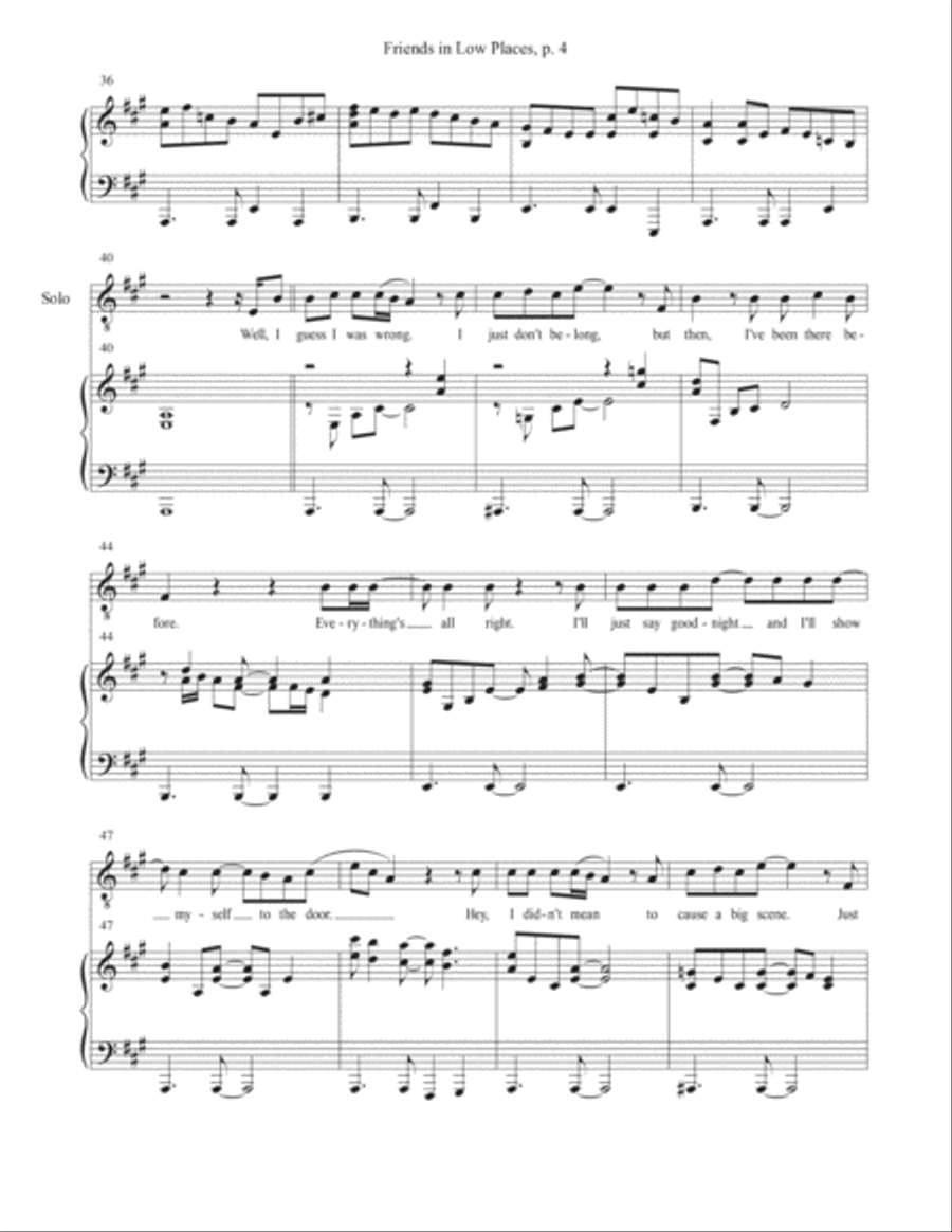 Friends In Low Places Friends In Low Places TTBB scores gallery preview page 4