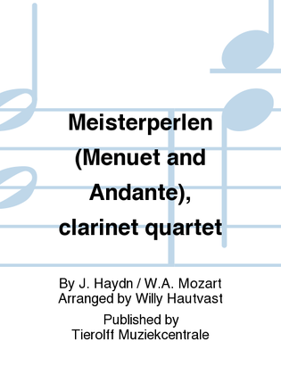 Meister-Perlen (Menuet & Andante), Clarinet Quartet