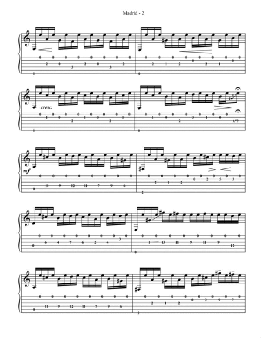Madrid Classical Guitar scores gallery preview page 3