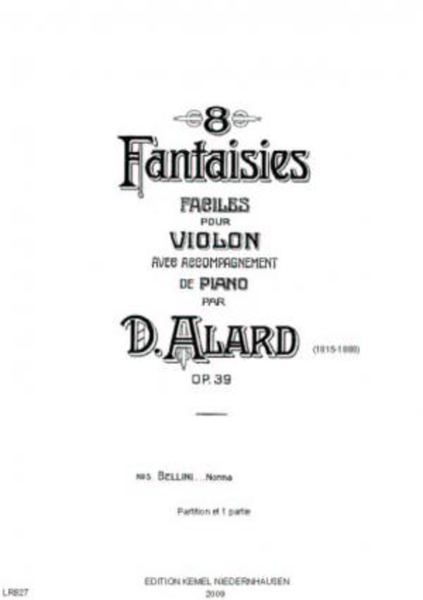 Huit fantaisies faciles Violin Solo - Sheet Music