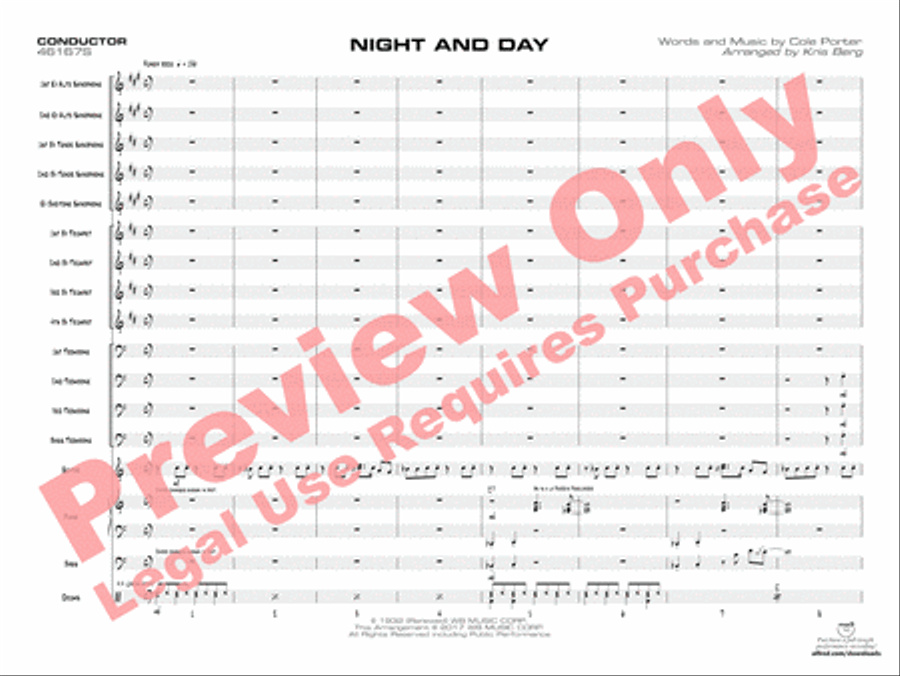 Night and Day Night and Day Jazz Ensemble scores gallery preview page 4
