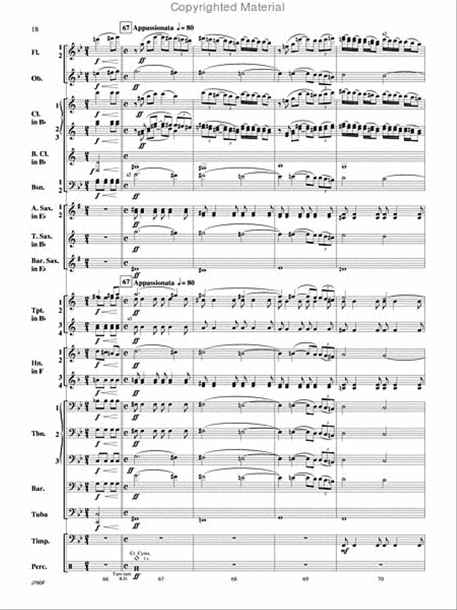 Triumphal Ode Triumphal Ode Concert Band scores gallery preview page 19