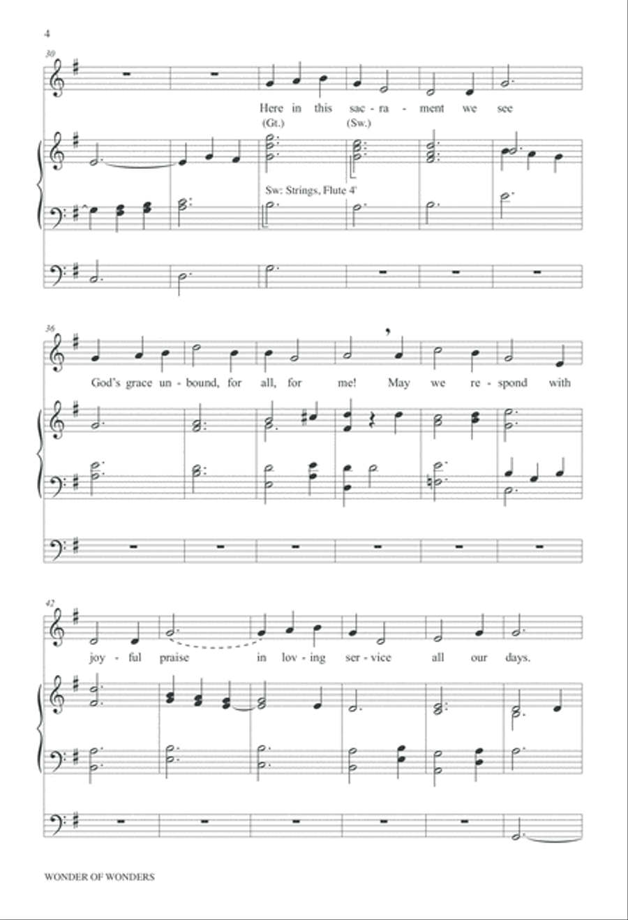 Wonder of Wonders Unison Choir scores gallery preview page 13