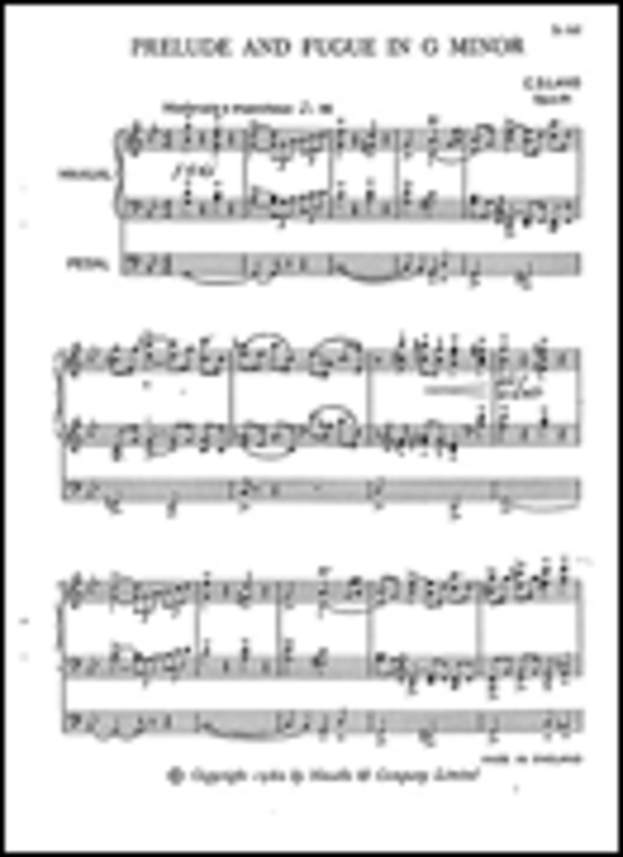 C.S. Lang: Prelude & Fugue In G Minor for Organ Organ Solo scores gallery preview page 1
