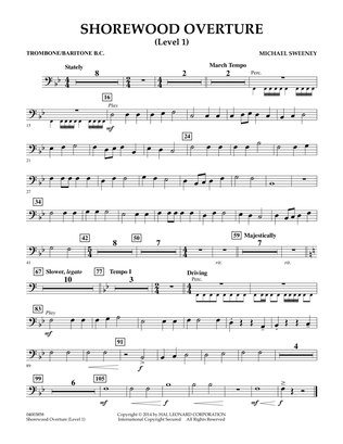 Shorewood Overture (for Multi-level Combined Bands) - Trombone/Baritone BC (Level 1)