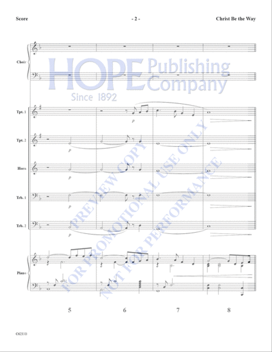 Christ Be the Way Christ Be the Way Choir scores gallery preview page 3