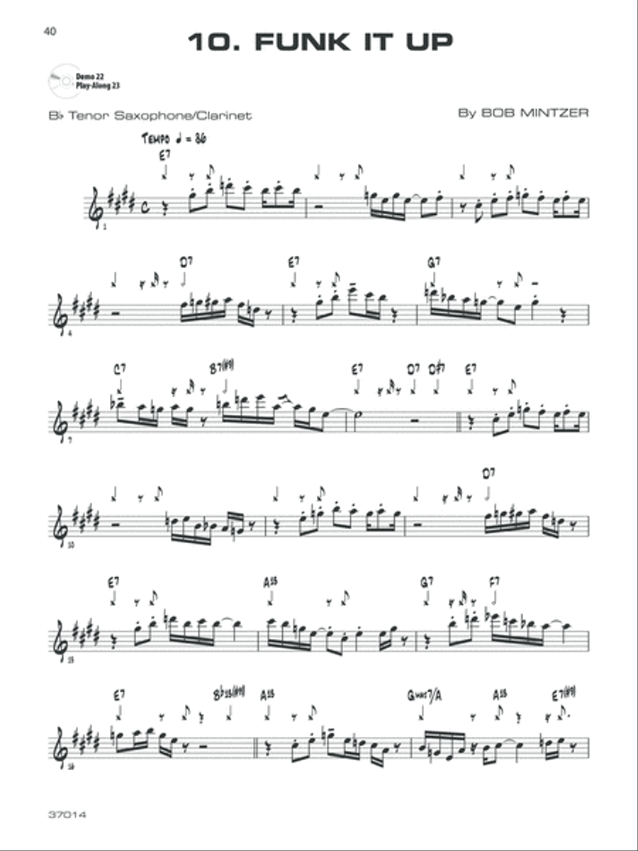 12 Medium-Easy Jazz, Blues & Funk Etudes image number null