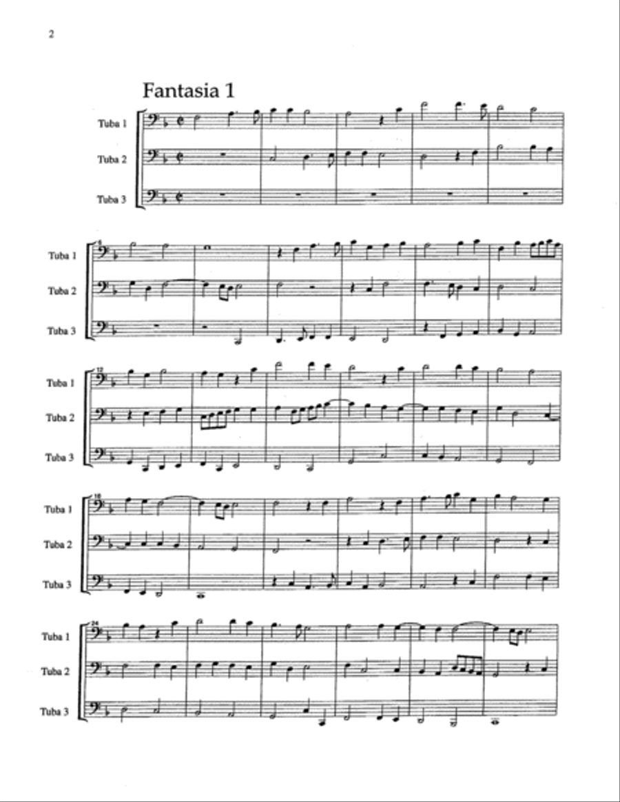 Fantasie a tre voci (fantasie for three instruments) Brass Trio scores gallery preview page 5