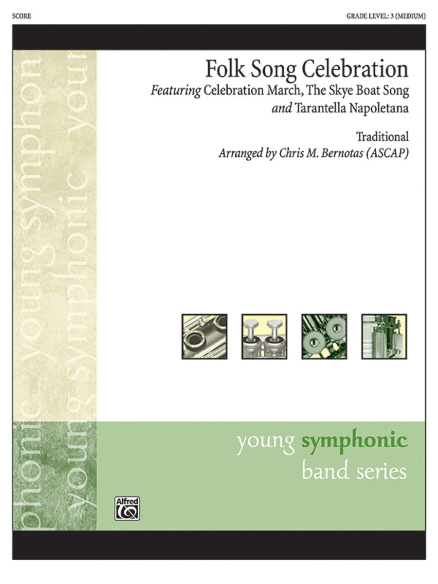 Folk Song Celebration Concert Band scores gallery preview page 1
