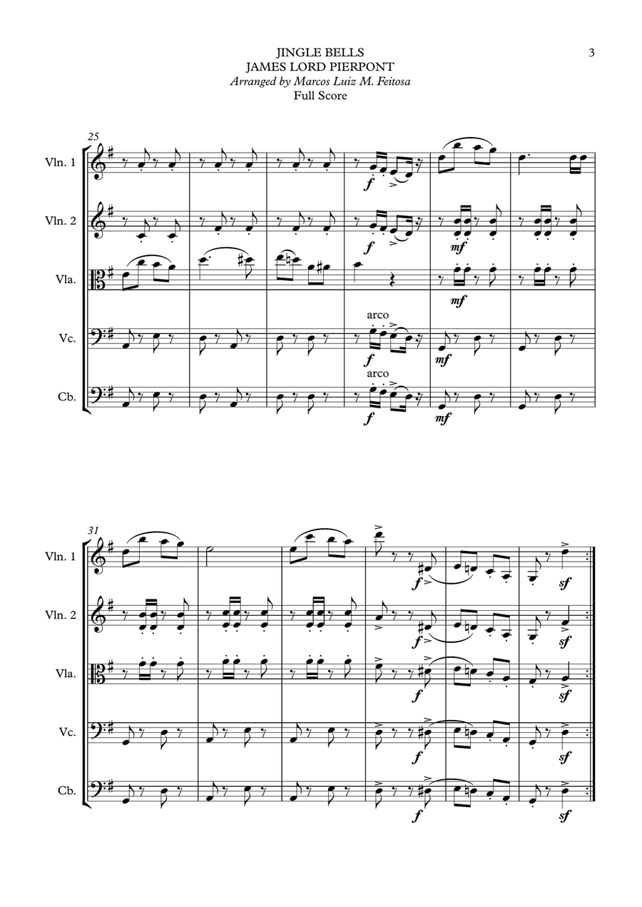 10 Christmas Carols (Book ONE) - String Ensemble String Orchestra scores gallery preview page 5