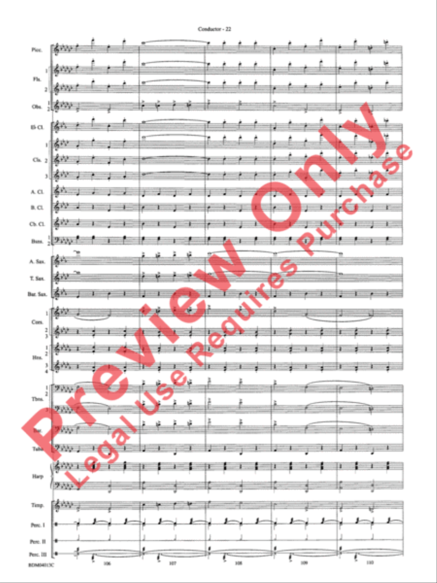 Nobles of the Mystic Shrine (March) Concert Band scores gallery preview page 25